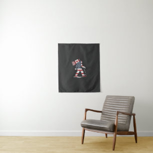 Bigfoot met Canadese vlag 51e staat Trump  Wandkleed