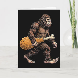 Bigfoot met kippenpoot Sasquatch liefhebber Kaart