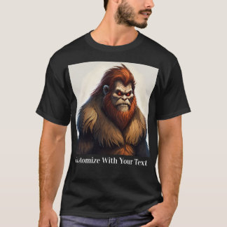 Bigfoot met rode ogen t-shirt