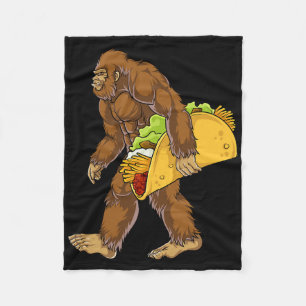 Bigfoot met Taco Funny Cinco de Mayo Boys Mannen Fleece Deken