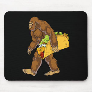 Bigfoot met Taco Funny Cinco de Mayo Boys Mannen Muismat