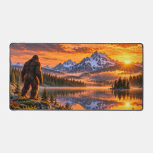 Bigfoot Mountain Zonsondergang Bureaumat