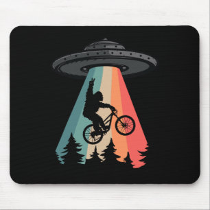 Bigfoot Mountainbike Ufo Alien Ontvoering T-shirt Muismat