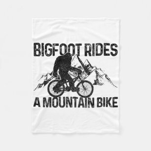 Bigfoot Mtb Downhill Mountainbike Grappig Cadeau Fleece Deken