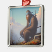 Bigfoot Ninja Metalen Ornament (Links)