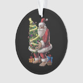 Bigfoot Noël Arbre Lumières Noël Sasquatatch Amour (devant)