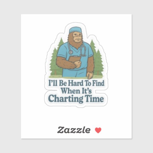 Bigfoot Nurse Sticker (Vel)