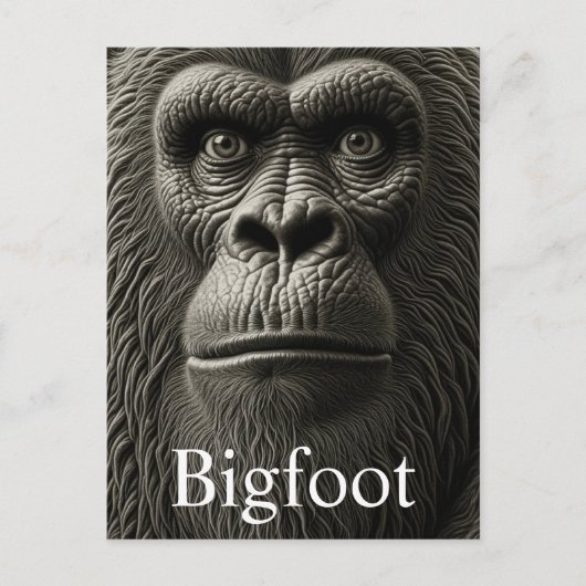 Bigfoot of Sasquatch Close Up Face Briefkaart (Voorkant)