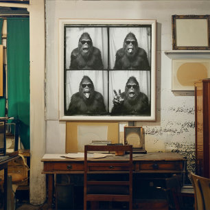 Bigfoot of Sasquatch fotohokje poster kunstprint