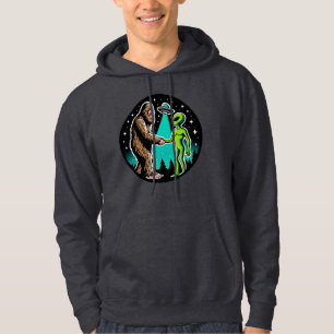 Bigfoot Ontmoet Buitenaards Wezen Hoodie