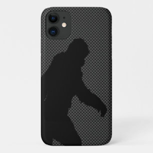 Bigfoot op Carbon Fibre Print iPhone 11 Hoesje