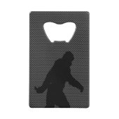 Bigfoot op Carbon Fibre Print Kredietkaart Flessenopener (Achterkant)