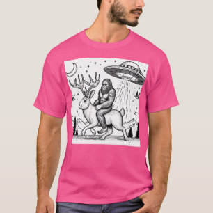 Bigfoot op een Jackalope T-shirt