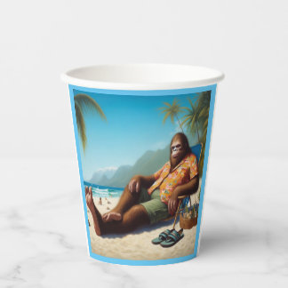 Bigfoot Op het strand Papieren Bekers