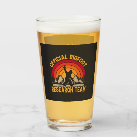Bigfoot Original Research Team Beer Glass Glas (Voorkant gevuld)
