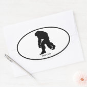 Bigfoot Oval Sticker (Envelop)