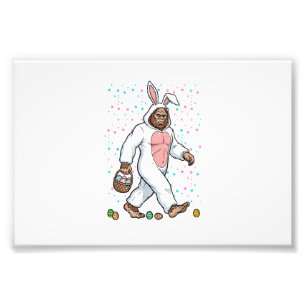 Bigfoot Paashaas Kostuum Grappige Sasquatch Mannen Foto Afdruk