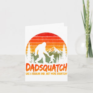 Bigfoot papa vadersasquatch als een gewone vader v kaart