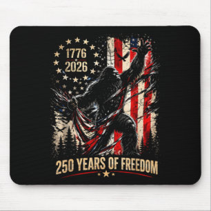 Bigfoot patriottisch 250 jaar vrijheid amerikaans muismat