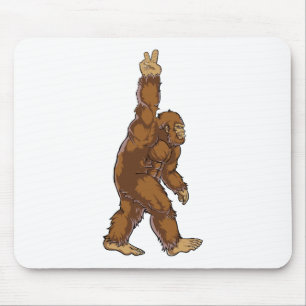 Bigfoot Peace Sign Muismat