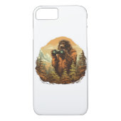 Bigfoot Peek-A-Boo Case-Mate iPhone Case (Achterkant)