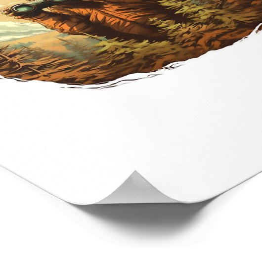 Bigfoot Peek-A-Boo Poster (Hoek)