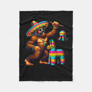 Bigfoot Piñata Cinco De Mayo Mexicaanse Sasquatch Fleece Deken