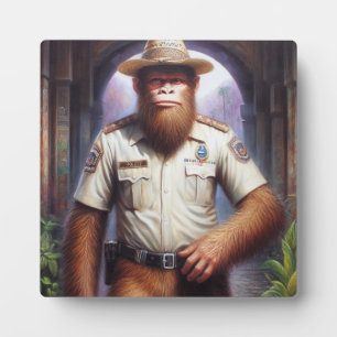 Bigfoot-politieagent Fotoplaat