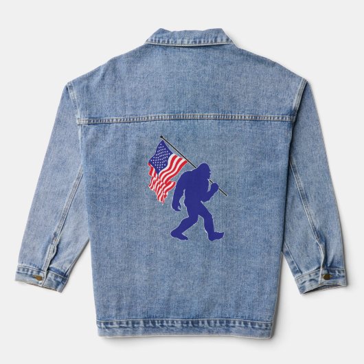 Bigfoot portant le drapeau américain (Verso)