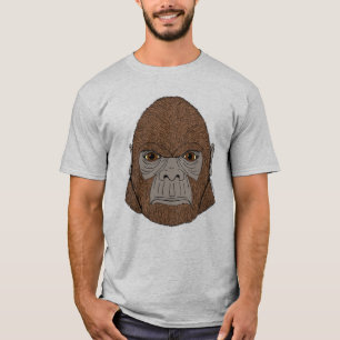 Bigfoot portret 1 (ape-achtig) t-shirt
