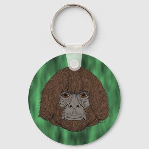 Bigfoot Portret 2 (mens-als-Sleutelhanger) Sleutelhanger