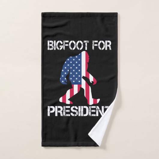 Bigfoot pour le président Funny Bigfoot (Serviette à main)