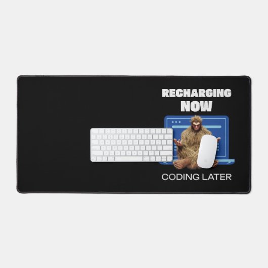 BigFoot Programmer Coder Software Developer Bureaumat (Keyboard & Muis)