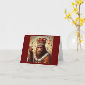 Bigfoot Queen of Hearts Kaart (Gele Bloem)