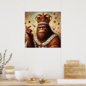 Bigfoot Queen of Hearts Poster (Keuken)