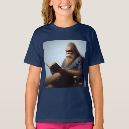 Bigfoot Reading T-shirt (Voorkant)