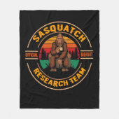 Bigfoot Research Team Retro  Sasquatch Fleece Deken (Voorkant)