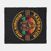 Bigfoot Research Team Retro  Sasquatch Fleece Deken (Voorkant (Horizontaal))