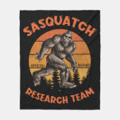 Bigfoot Research Team Retro  Sasquatch Fleece Deken (Voorkant)