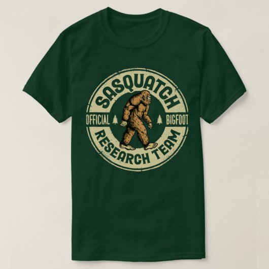 Bigfoot Research Team Retro  Sasquatch Mannen T-shirt (Design voorkant)