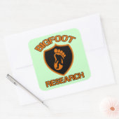 Bigfoot Research Vierkante Sticker (Envelop)