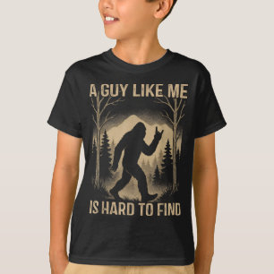 Bigfoot Retro Sasquatch Een vent als ik is moeilij T-shirt