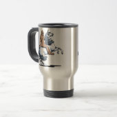 Bigfoot Riding a Unicorn Reisbeker (Voorkant links)