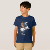 Bigfoot Riding a Unicorn T-shirt (Voorkant volledig)