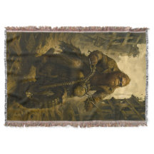 Bigfoot Riding Through a Post-Apocalyptic City