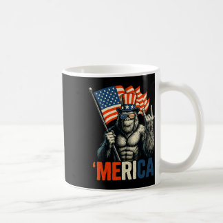 Bigfoot Rock And Roll Amerika Vlag van de Verenigd Koffiemok