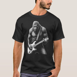 Bigfoot Rock Guitar Drôle Homme's Graphic T-Shirt