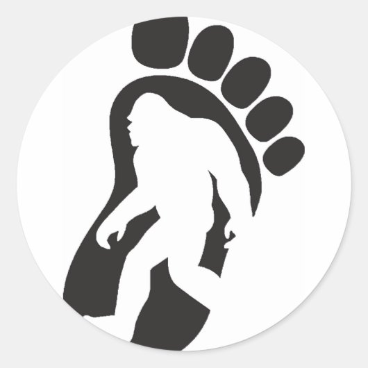 Bigfoot Ronde Sticker (Voorkant)