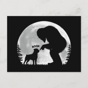 Bigfoot Rottweiler Boop Feestdagenkaart