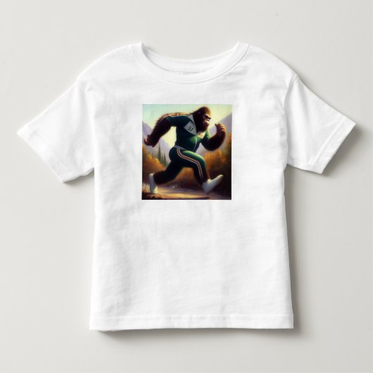 Bigfoot Running Kinder Shirts (Voorkant)